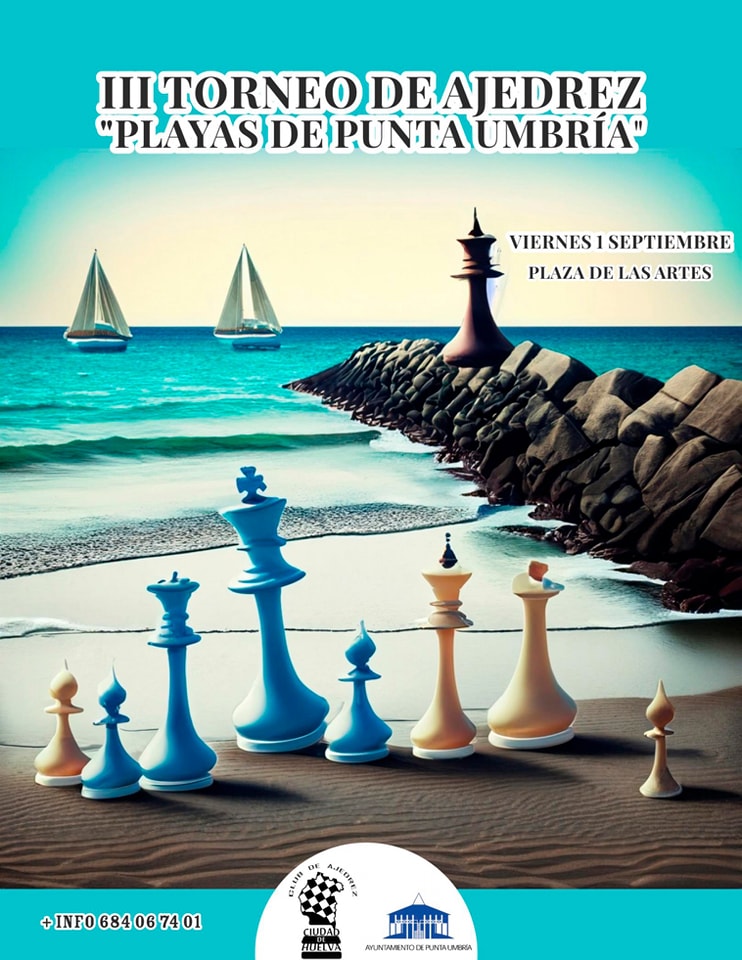 La plaza de las Artes acoge mañana viernes el tercer torneo de ajedrez 'Ciudad de Punta Umbría'