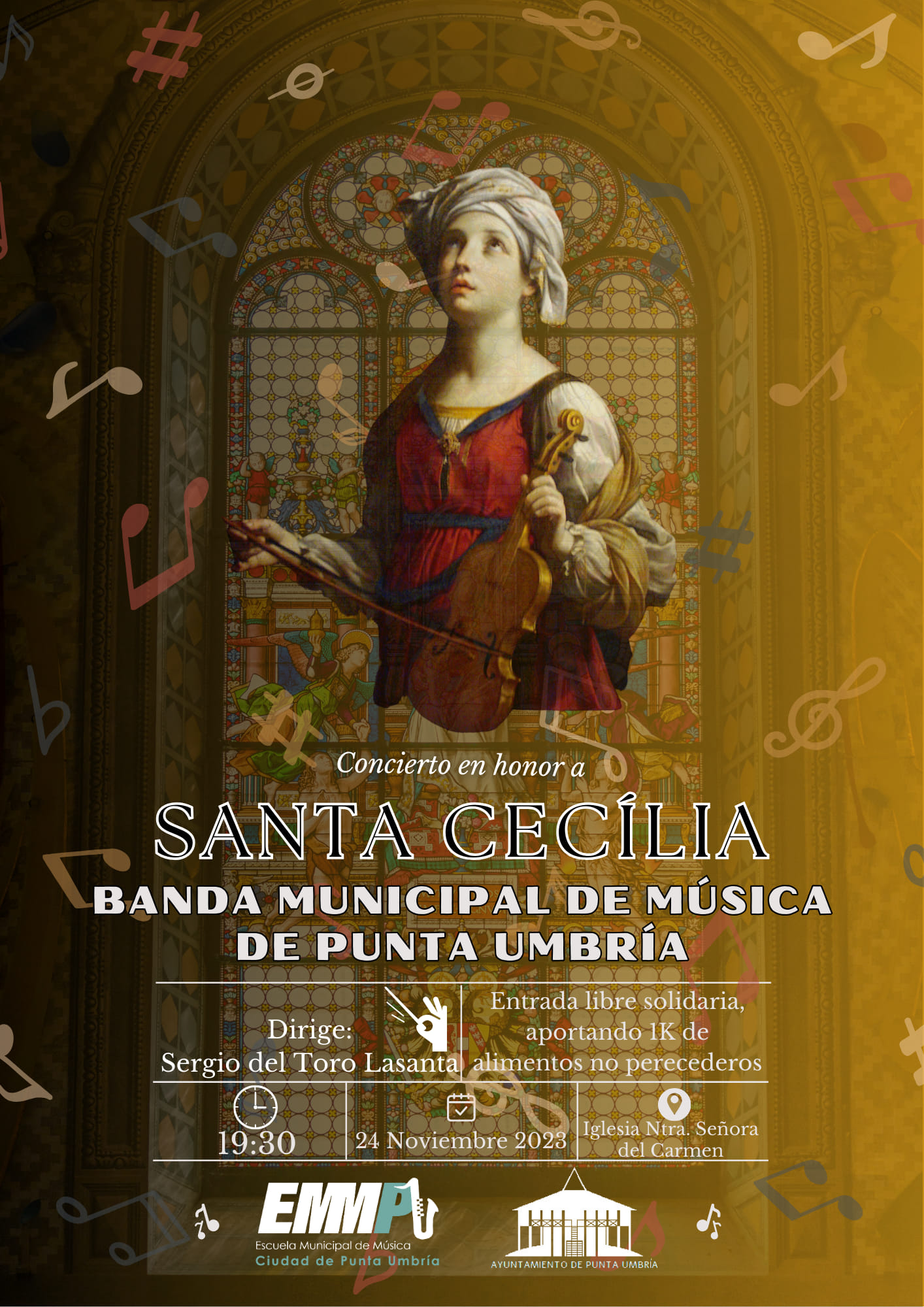 La Escuela Municipal de Música de Punta Umbría celebra mañana el día de su patrona con un concierto