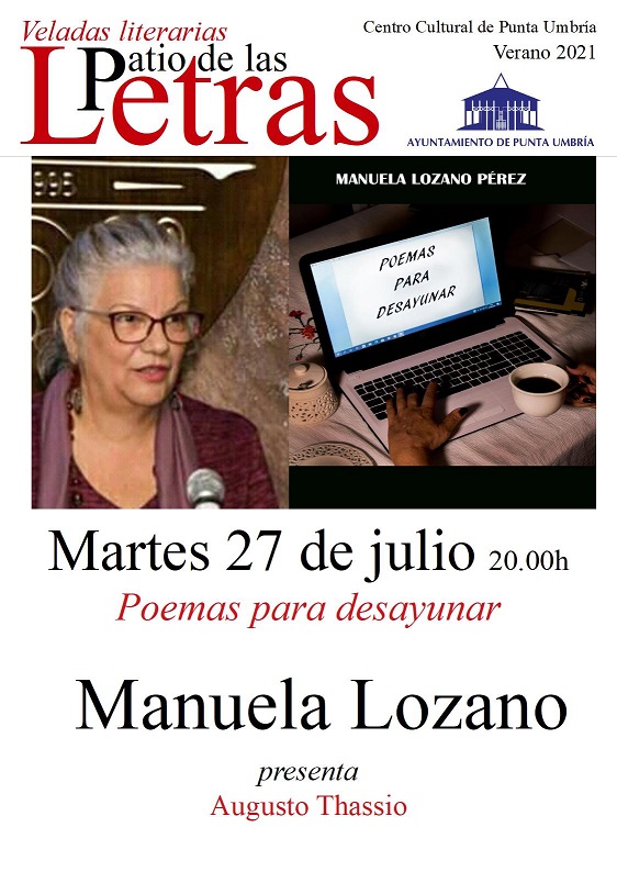 Manuela Lozano presenta en Punta Umbría 'Poemas para desayunar'