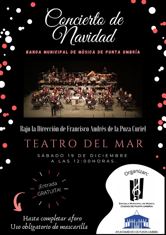 La Banda de la Escuela Municipal de Música ofrece su concierto de Navidad este sábado en el Teatro del Mar