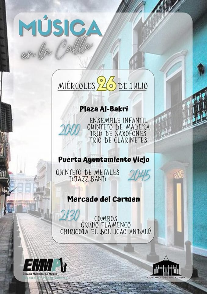 Las calles de Punta Umbría se llenan mañana miércoles de música