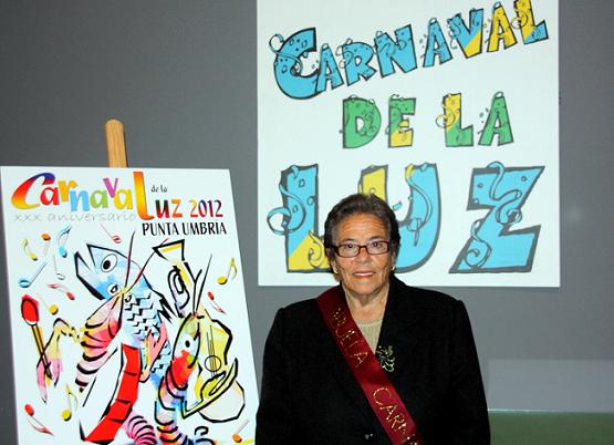 Rosario Romero Martín es la abuela del Carnaval de la Luz 2012