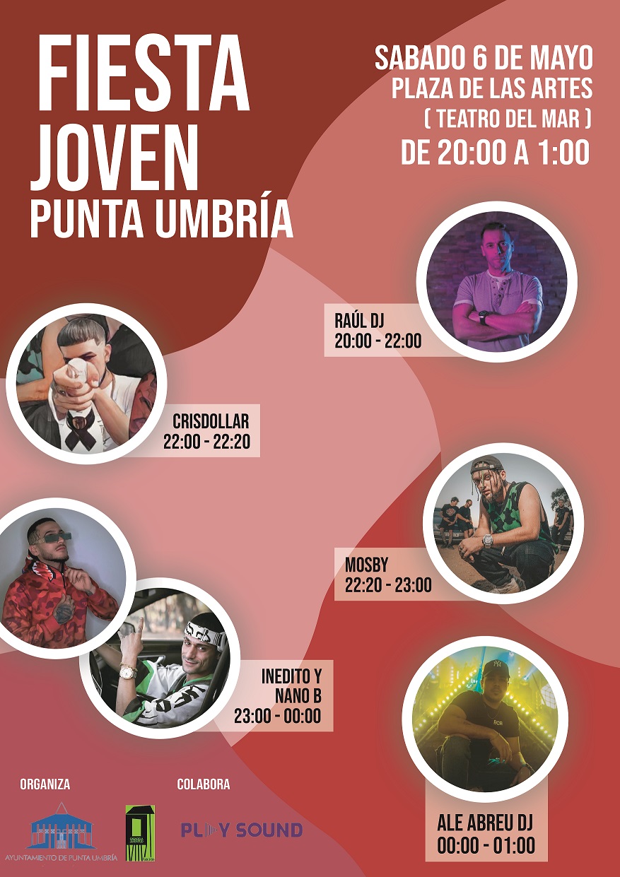 Punta Umbría celebra mañana sábado una fiesta joven con conciertos gratuitos en en la Plaza de las Artes