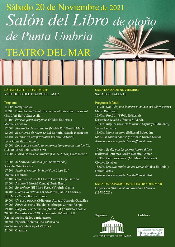 Punta Umbría celebra el Salón del Libro de Otoño con la presentación de 24 publicaciones
